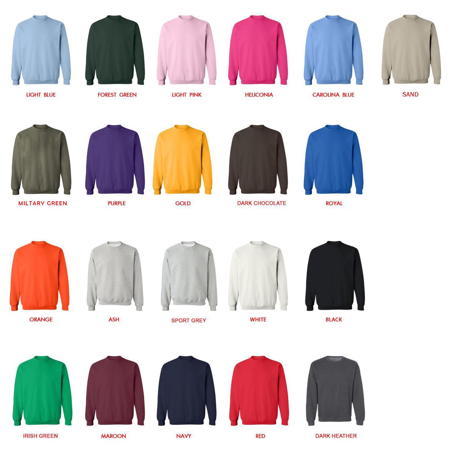 sweatshirt color chart - The Lord Of The Rings Shop