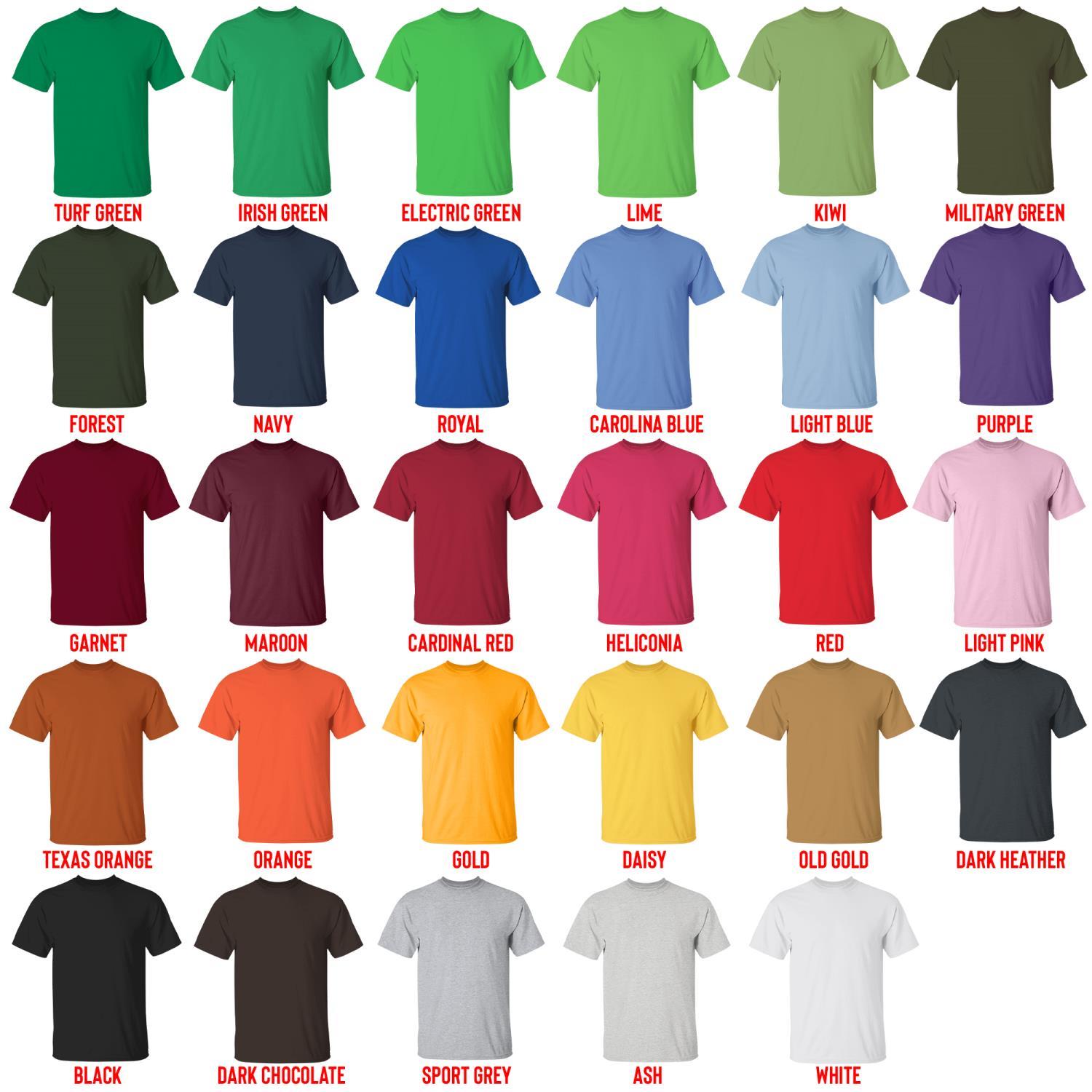 t shirt color chart - The Lord Of The Rings Shop