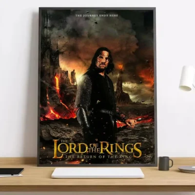 Aragorn Battle Scene Wall Art