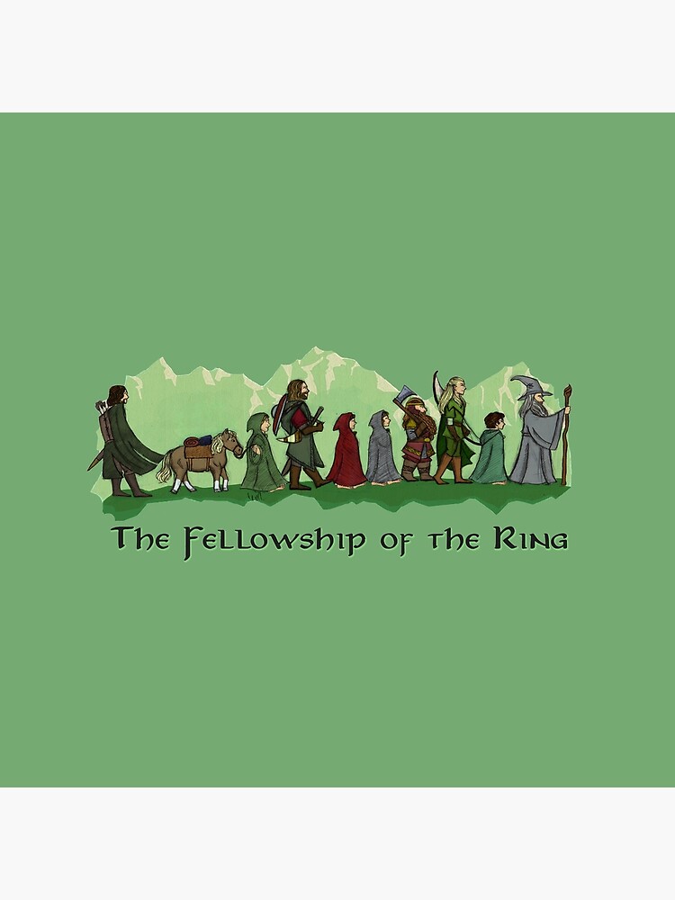 The Fellowship Of The Ring Throw Pillow - Image 2