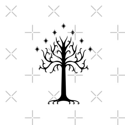 Alternative view of Gondorian White Tree Symbol Flag Of The Realm Tote Bag