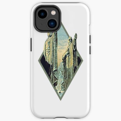 Kings By The River Digital Art Diamond Frame White Fantasy Iphone Case