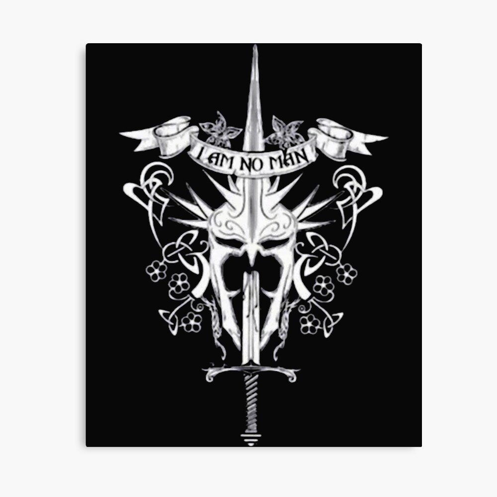 I Am No Man Stylish Lord Of The Rings Poster