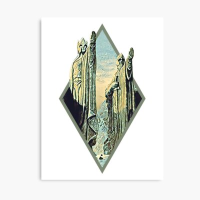 Kings By The River Digital Art Diamond Frame White Fantasy Poster