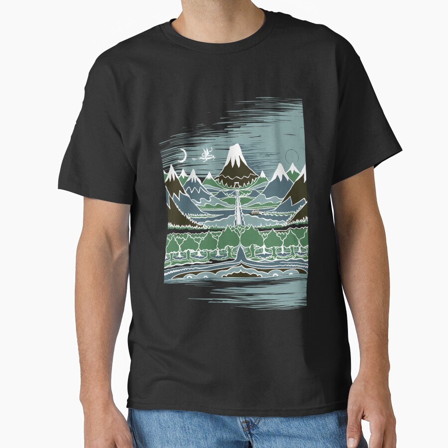 A Halflings Journey On A Mountain T-shirt - Image 3