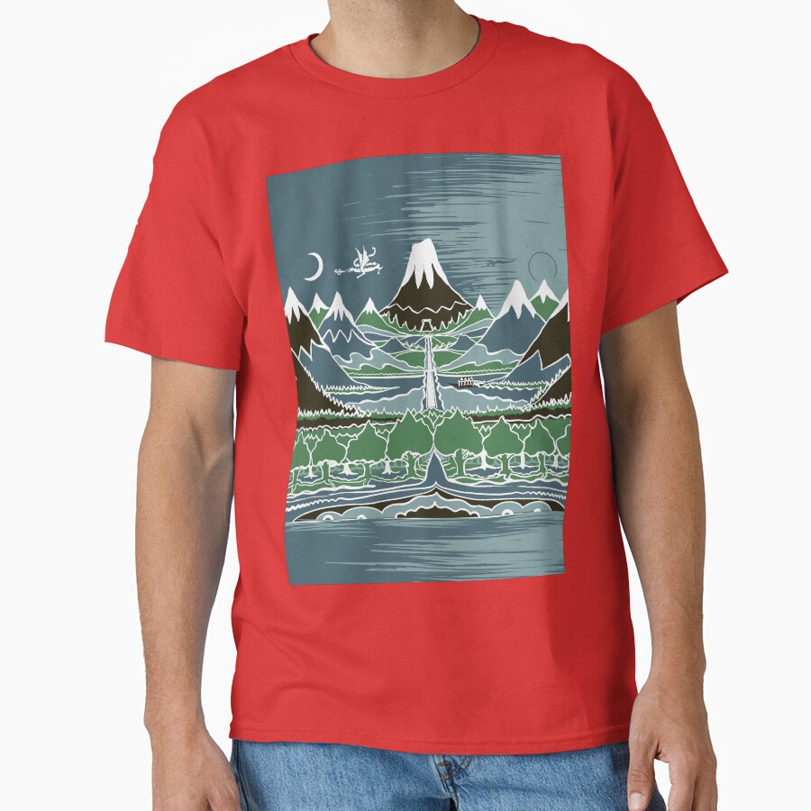 Midnight Forest Mountain Path In The Style T-shirt - Image 5
