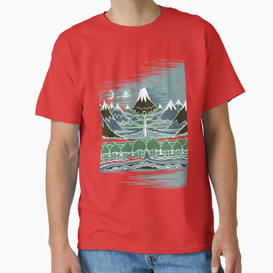 A Halflings Journey On A Mountain T-shirt - Image 5