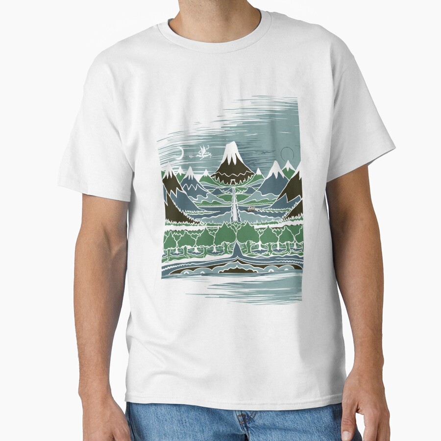 A Halflings Journey On A Mountain T-shirt - Image 2