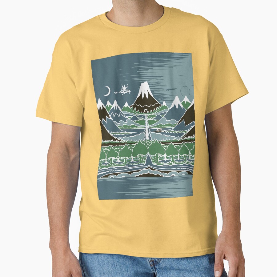 Midnight Forest Mountain Path In The Style T-shirt - Image 6