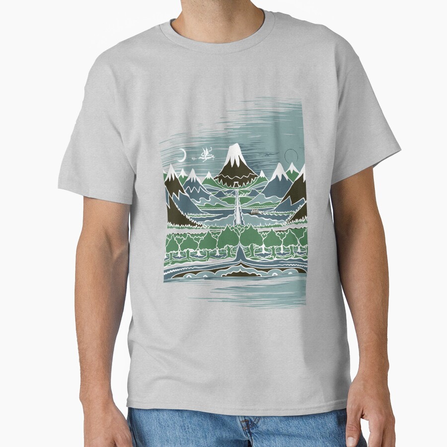 A Halflings Journey On A Mountain T-shirt - Image 4