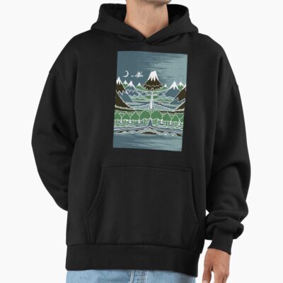 Midnight Forest Mountain Path In The Style Of J R R Tolkien Hoodie