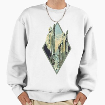 Kings By The River Digital Art Diamond Frame White Fantasy Sweatshirt