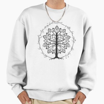 Minimalist White Tree Sweatshirt