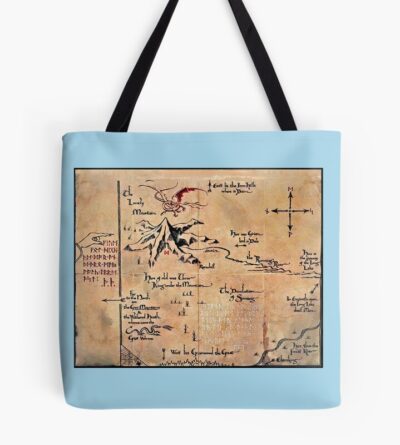 The Lord Of The Rings Map Tote Bag
