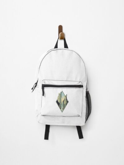 Kings By The River Digital Art Diamond Frame White Fantasy Backpack