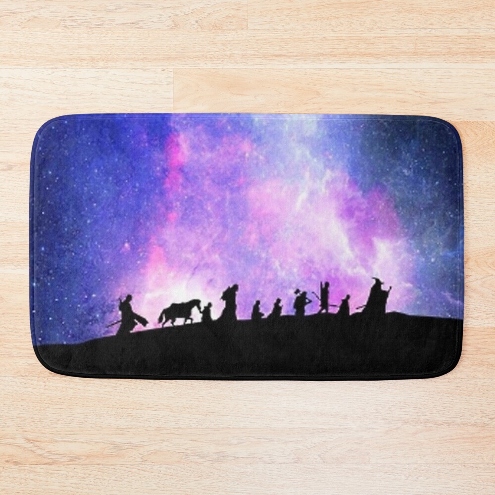 Galaxy Rings Bath Mat