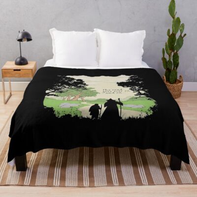 The Road Goes Throw Blanket