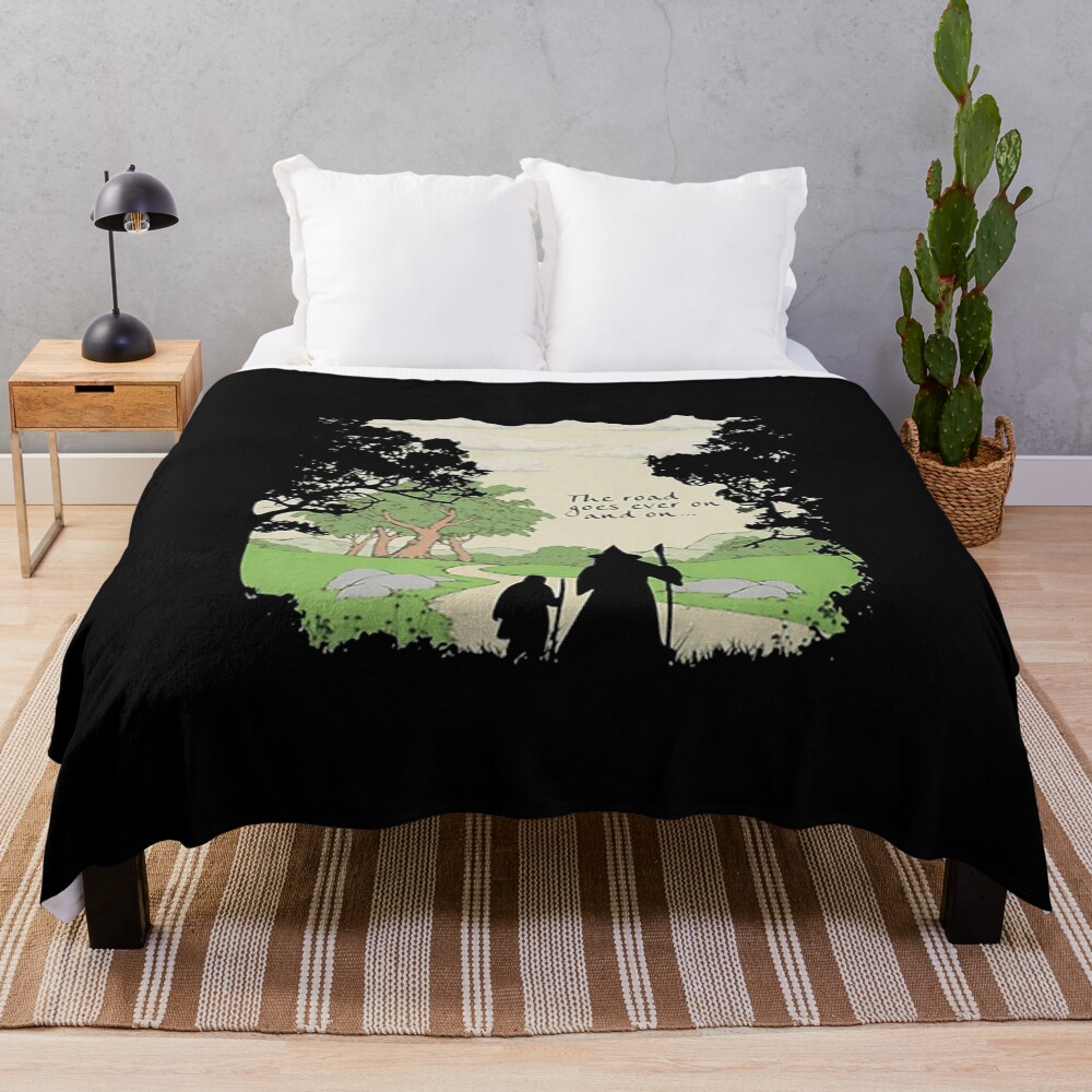 The Road Goes Throw Blanket