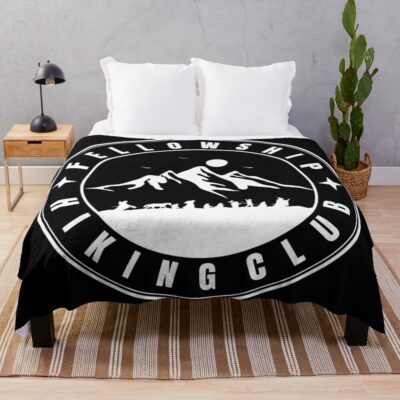 Hiking Club Meme Throw Blanket