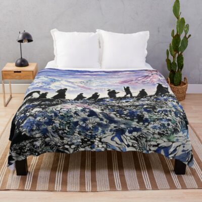 History Painting Throw Blanket