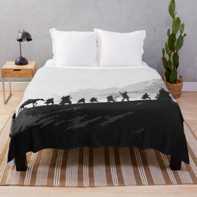 Blck And White Fellowship Throw Blanket