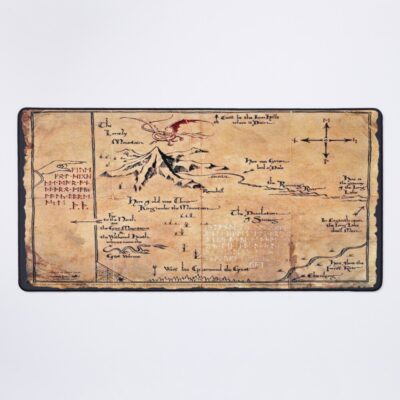 The Lord Of The Rings Map Mouse Pad