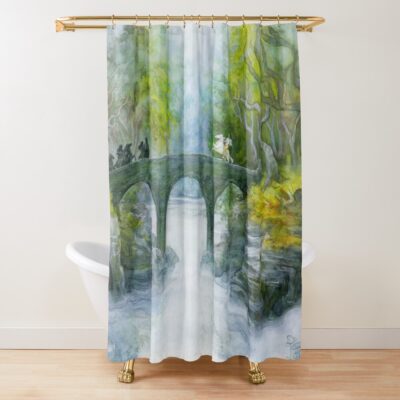 At The Last Bridge Shower Curtain