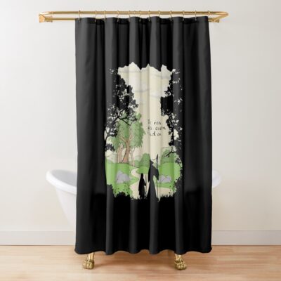 The Road Goes Shower Curtain