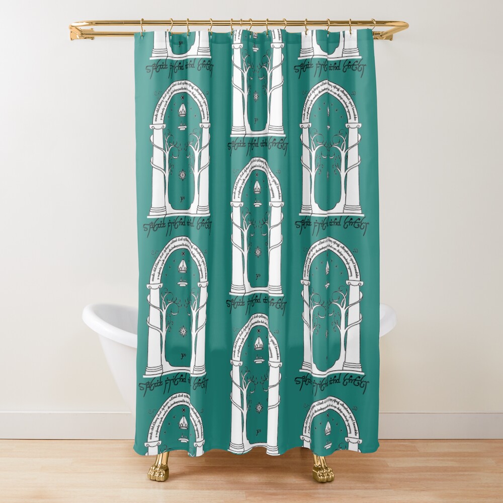 Speak Friend _Amp_ Enter Door Of Moria Shower Curtain