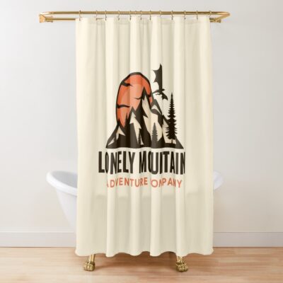 Lonely Mountain Adventure Company Fantasy Shower Curtain