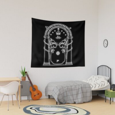 Mines Of Moria Door Tapestry