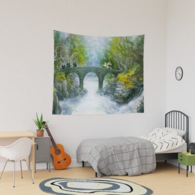 At The Last Bridge Tapestry