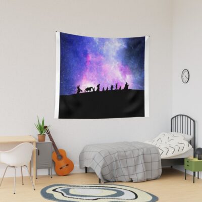 Galaxy Rings Tapestry