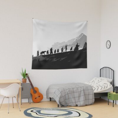Blck And White Fellowship Tapestry
