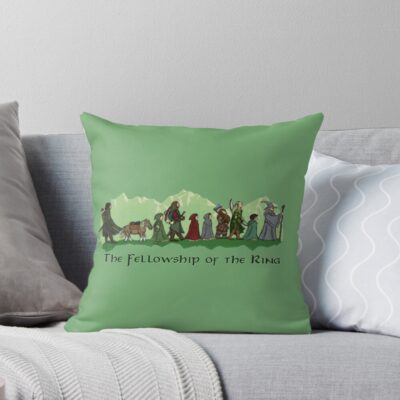 The Fellowship Of The Ring Throw Pillow