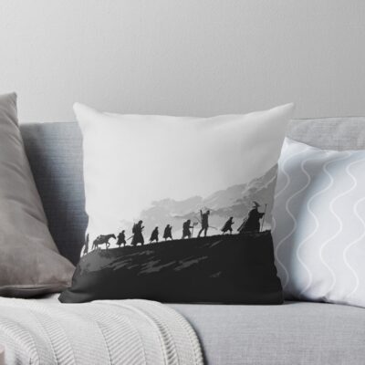 Blck And White Fellowship Throw Pillow