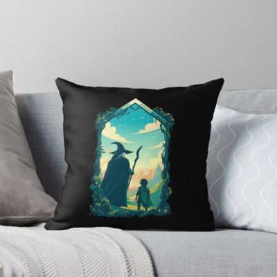 An Epic Tale Begins Fantasy Throw Pillow